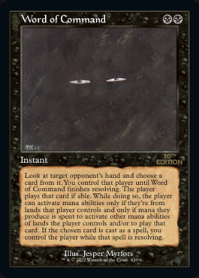 Word of Command (Retro) [30th Anniversary Edition] | Black Swamp Games
