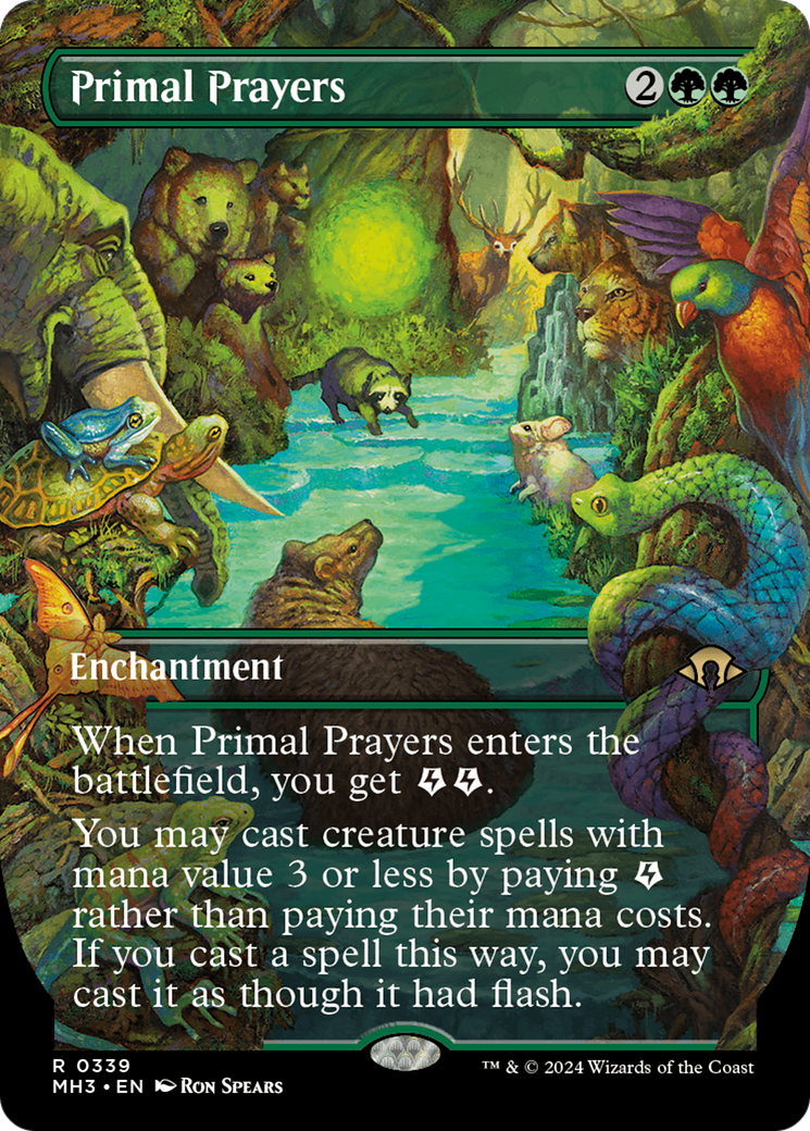 Primal Prayers (Borderless) [Modern Horizons 3] | Black Swamp Games