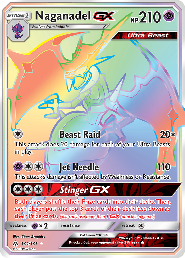 Naganadel GX (134/131) [Sun & Moon: Forbidden Light] | Black Swamp Games
