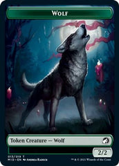 Centaur // Wolf Double-Sided Token [Innistrad: Midnight Hunt Commander Tokens] | Black Swamp Games