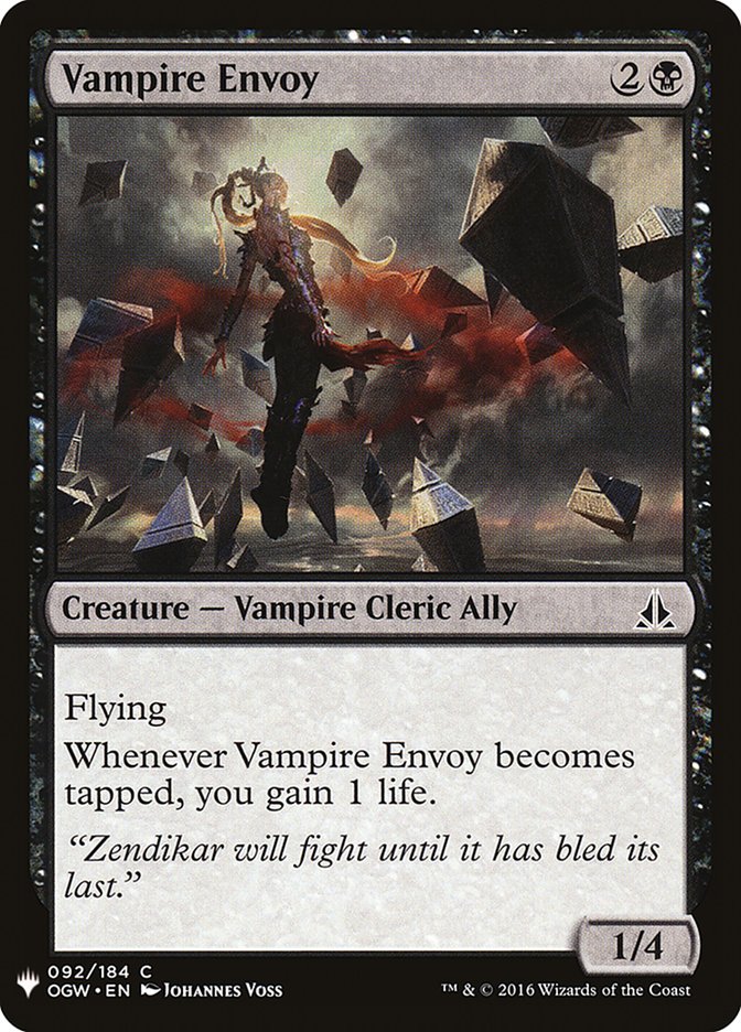 Vampire Envoy [Mystery Booster] | Black Swamp Games