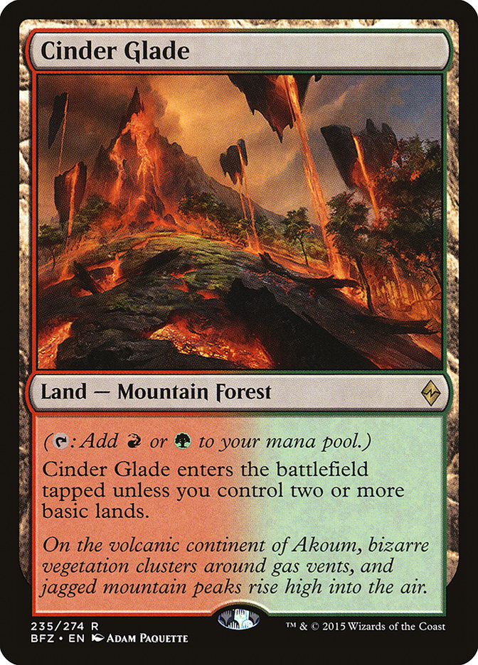 Cinder Glade [Battle for Zendikar] | Black Swamp Games