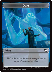 Copy // Clue Double-Sided Token [Edge of Eternities Commander Tokens] | Black Swamp Games
