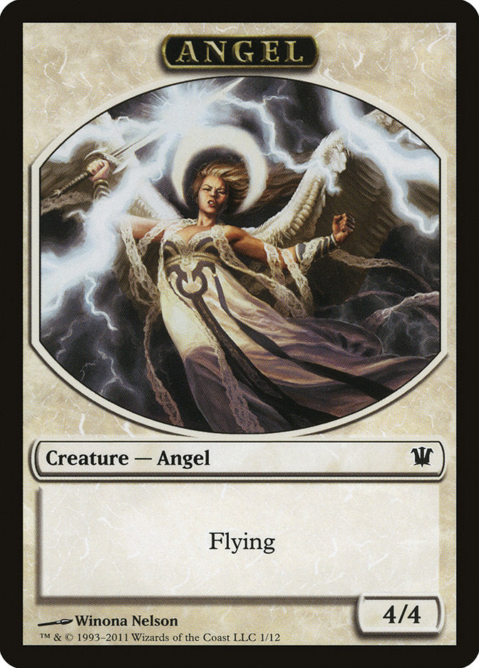 Angel Token [Innistrad Tokens] | Black Swamp Games