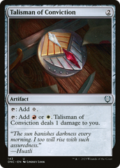 Talisman of Conviction [Phyrexia: All Will Be One Commander] | Black Swamp Games