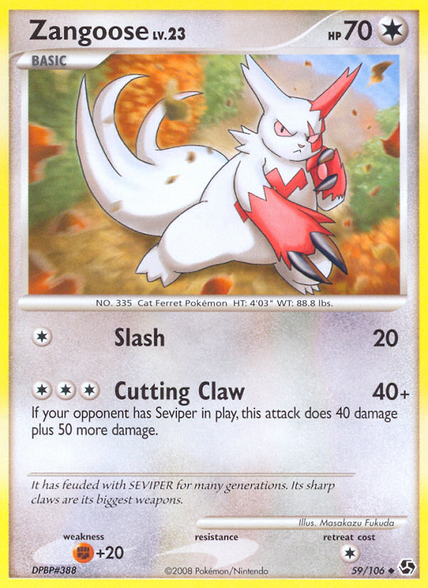 Zangoose (59/106) [Diamond & Pearl: Great Encounters] | Black Swamp Games