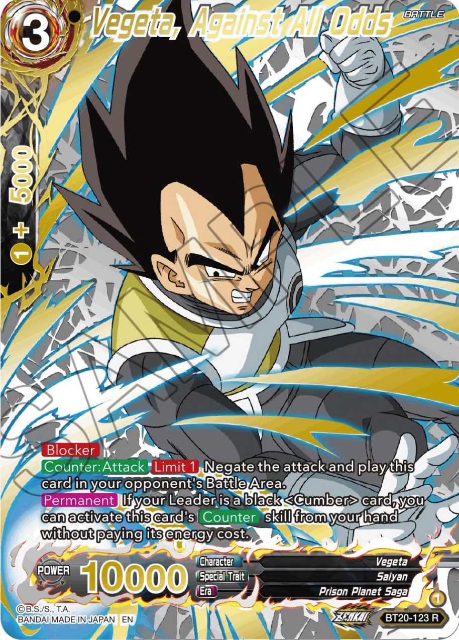 Vegeta, Against All Odds (Gold-Stamped) (BT20-123) [Power Absorbed] | Black Swamp Games
