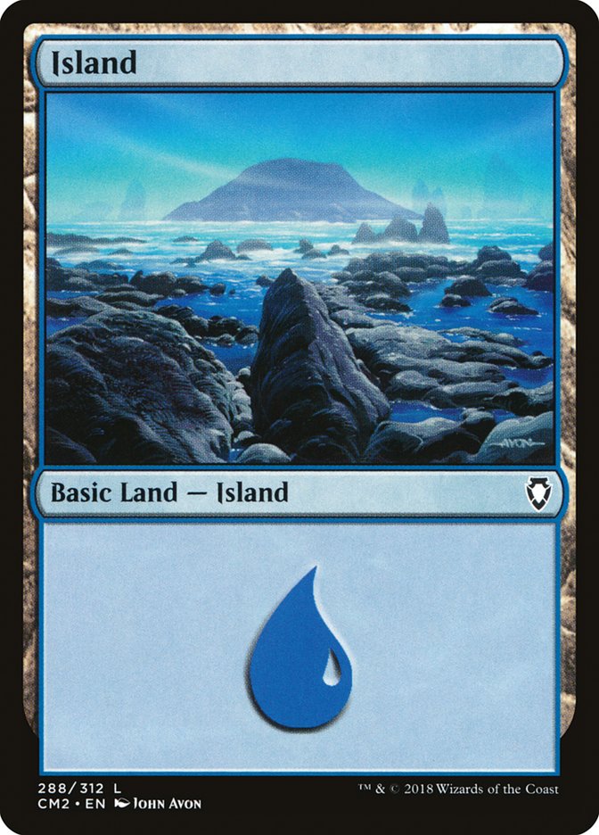 Island (288) [Commander Anthology Volume II] | Black Swamp Games