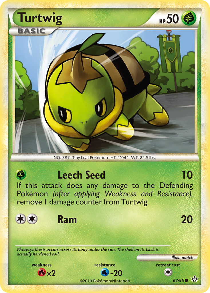 Turtwig (67/95) [HeartGold & SoulSilver: Unleashed] | Black Swamp Games