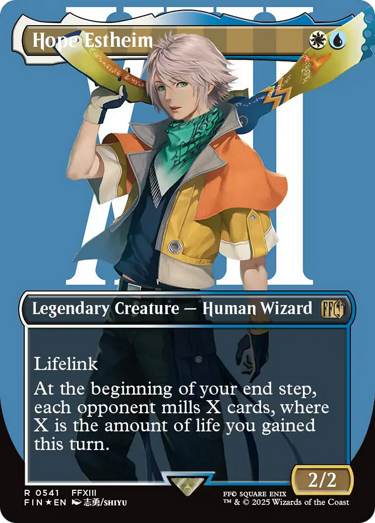Hope Estheim (Borderless) (Surge Foil) [FINAL FANTASY] | Black Swamp Games