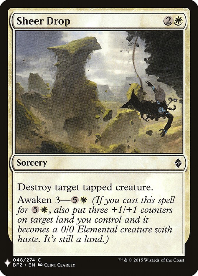 Sheer Drop [Mystery Booster] | Black Swamp Games