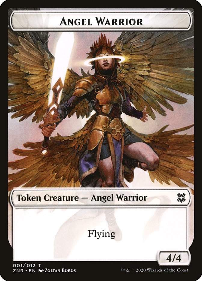 Angel Warrior Token [Zendikar Rising Tokens] | Black Swamp Games
