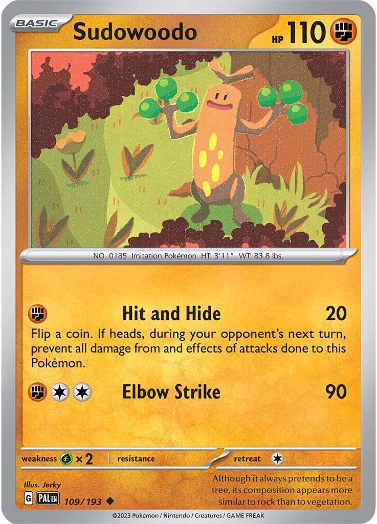 Sudowoodo (109/193) [Scarlet & Violet: Paldea Evolved] | Black Swamp Games