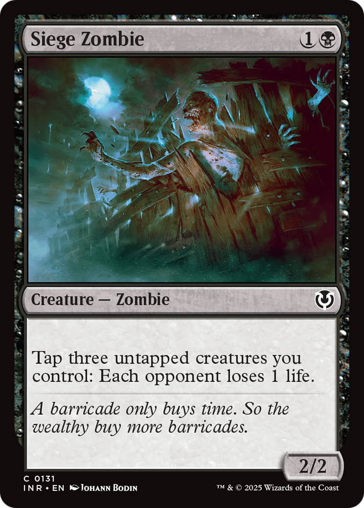 Siege Zombie [Innistrad Remastered] | Black Swamp Games