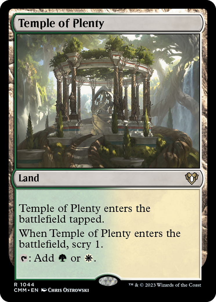 Temple of Plenty [Commander Masters] | Black Swamp Games