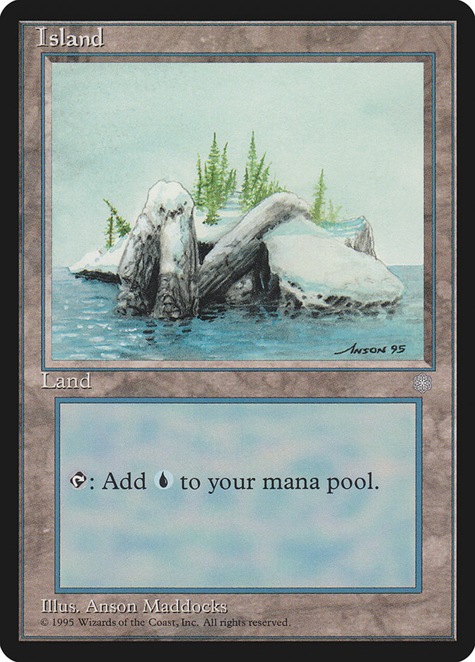 Island (Signature on Right) [Ice Age] | Black Swamp Games