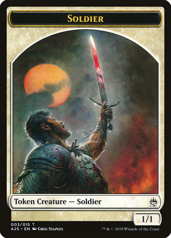 Soldier Token [Masters 25 Tokens] | Black Swamp Games