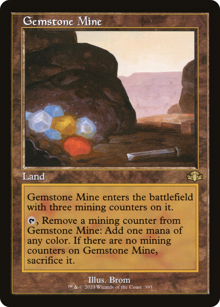 Gemstone Mine (Retro) [Dominaria Remastered] | Black Swamp Games