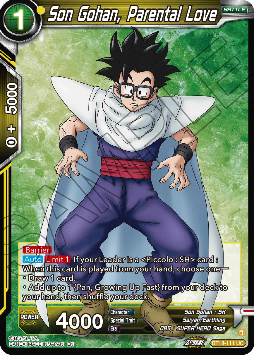 Son Gohan, Parental Love (BT18-111) [Dawn of the Z-Legends] | Black Swamp Games