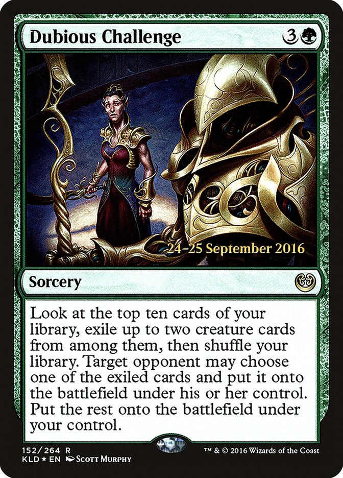 Dubious Challenge [Kaladesh Prerelease Promos] | Black Swamp Games