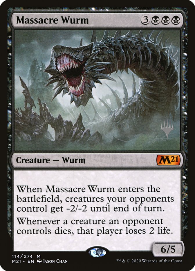 Massacre Wurm (Promo Pack) [Core Set 2021 Promos] | Black Swamp Games