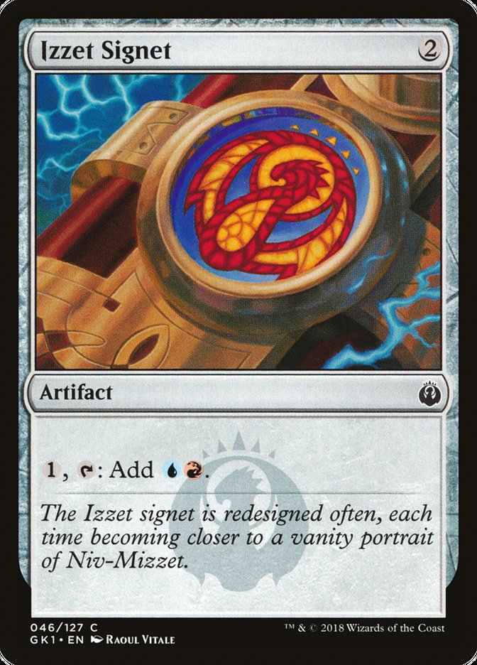 Izzet Signet [Guilds of Ravnica Guild Kit] | Black Swamp Games