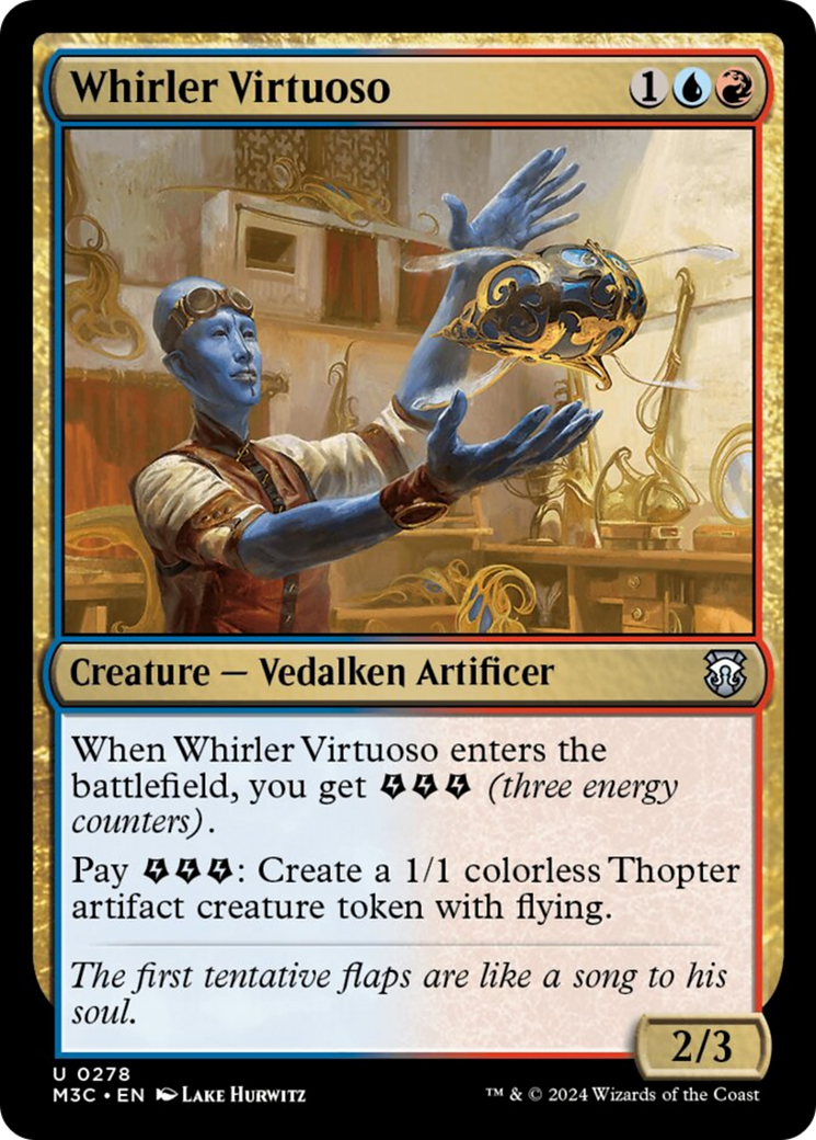 Whirler Virtuoso (Ripple Foil) [Modern Horizons 3 Commander] | Black Swamp Games