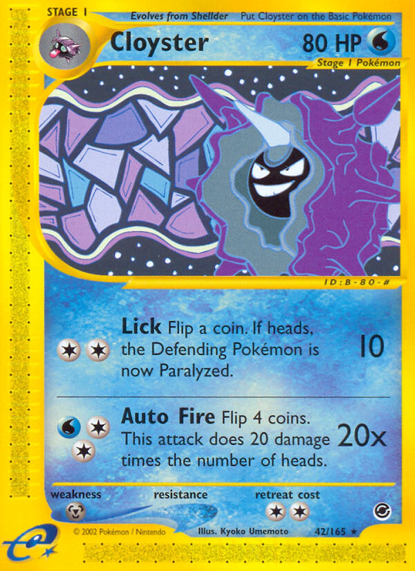Cloyster (42/165) [Expedition: Base Set] | Black Swamp Games