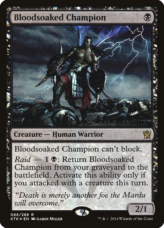 Bloodsoaked Champion [Khans of Tarkir Prerelease Promos] | Black Swamp Games