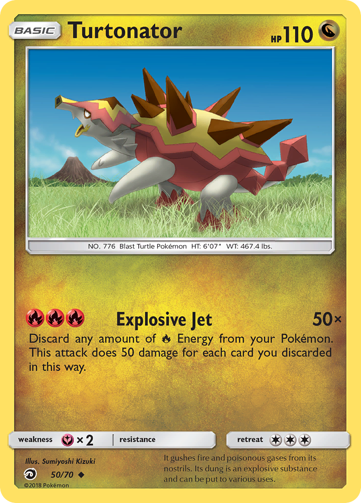 Turtonator (50/70) [Sun & Moon: Dragon Majesty] | Black Swamp Games