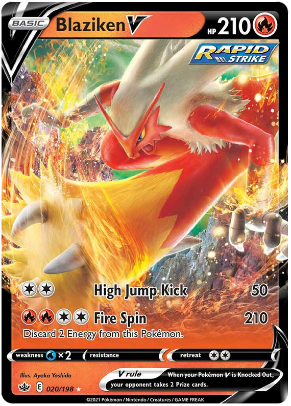 Blaziken V (020/198) [Sword & Shield: Chilling Reign] | Black Swamp Games