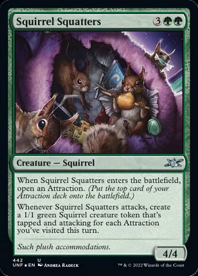 Squirrel Squatters (Galaxy Foil) [Unfinity] | Black Swamp Games