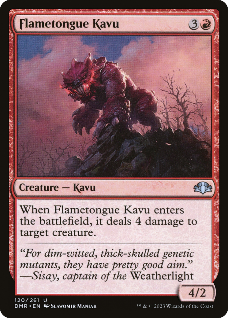 Flametongue Kavu [Dominaria Remastered] | Black Swamp Games