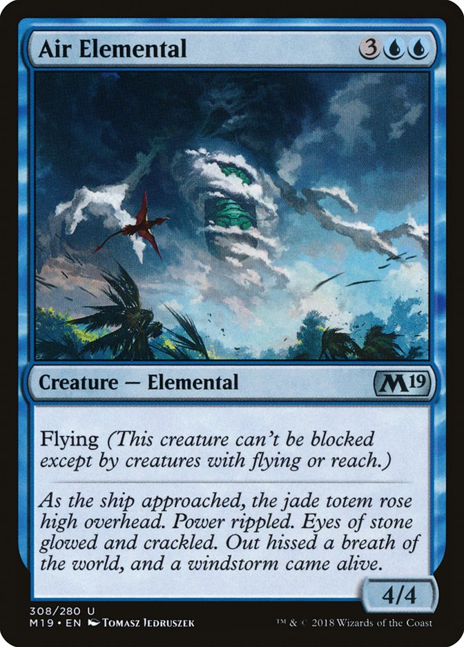 Air Elemental [Core Set 2019] | Black Swamp Games