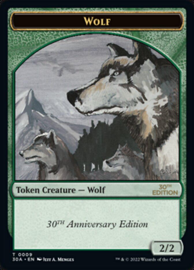 Wolf Token [30th Anniversary Tokens] | Black Swamp Games