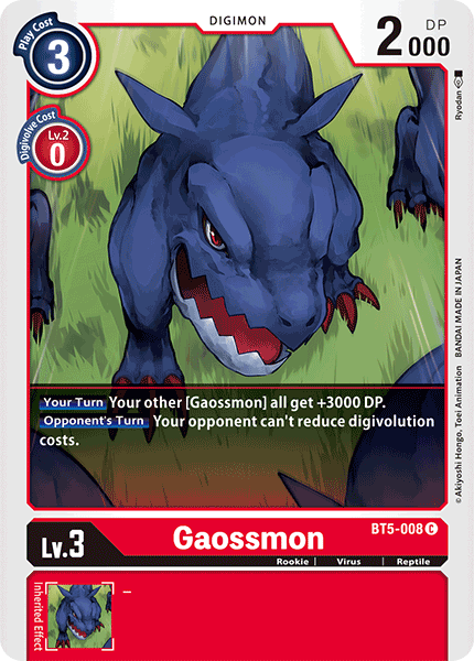 Gaossmon [BT5-008] [Battle of Omni] | Black Swamp Games