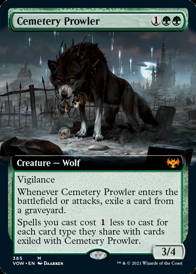Cemetery Prowler (Extended Art) [Innistrad: Crimson Vow] | Black Swamp Games