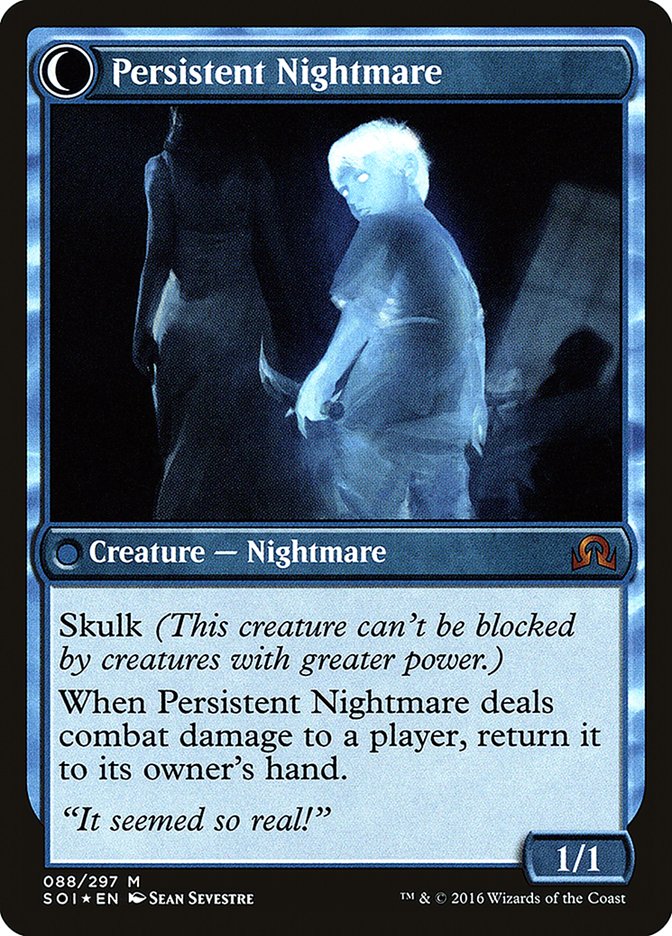 Startled Awake // Persistent Nightmare [Shadows over Innistrad Prerelease Promos] | Black Swamp Games