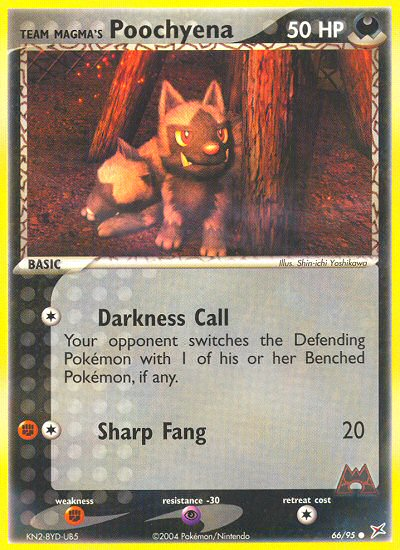 Team Magma's Poochyena (66/95) [EX: Team Magma vs Team Aqua] | Black Swamp Games
