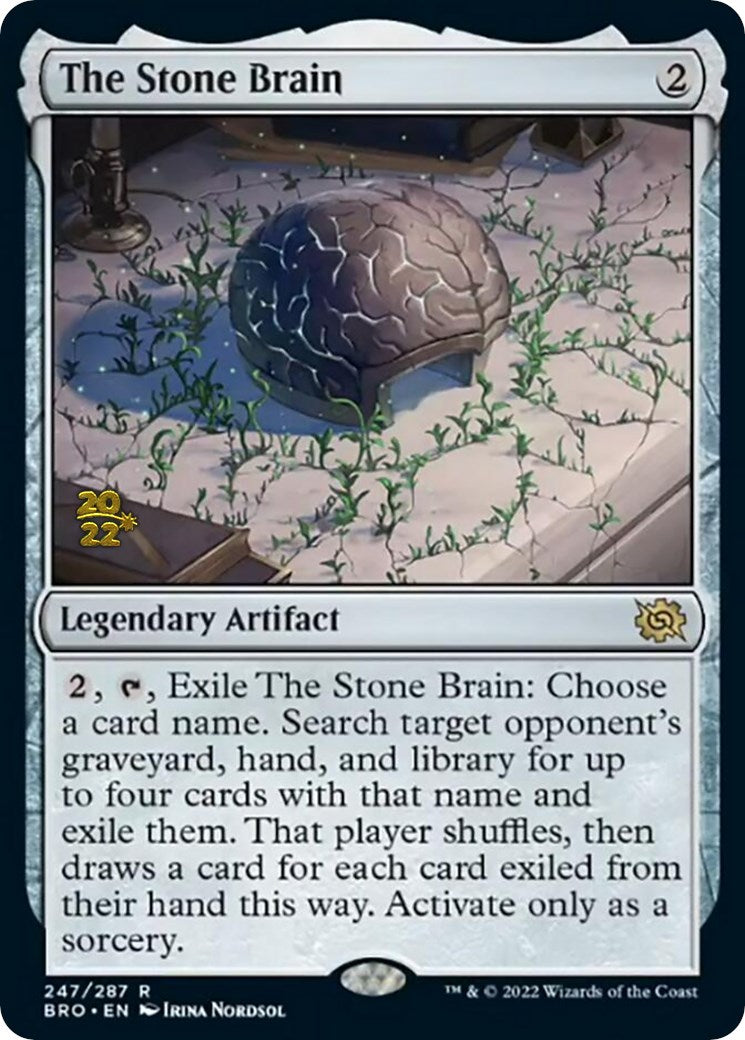 The Stone Brain [The Brothers' War Prerelease Promos] | Black Swamp Games