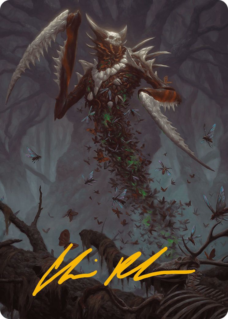 Grist, the Plague Swarm Art Card (Gold-Stamped Signature) [Modern Horizons 3 Art Series] | Black Swamp Games