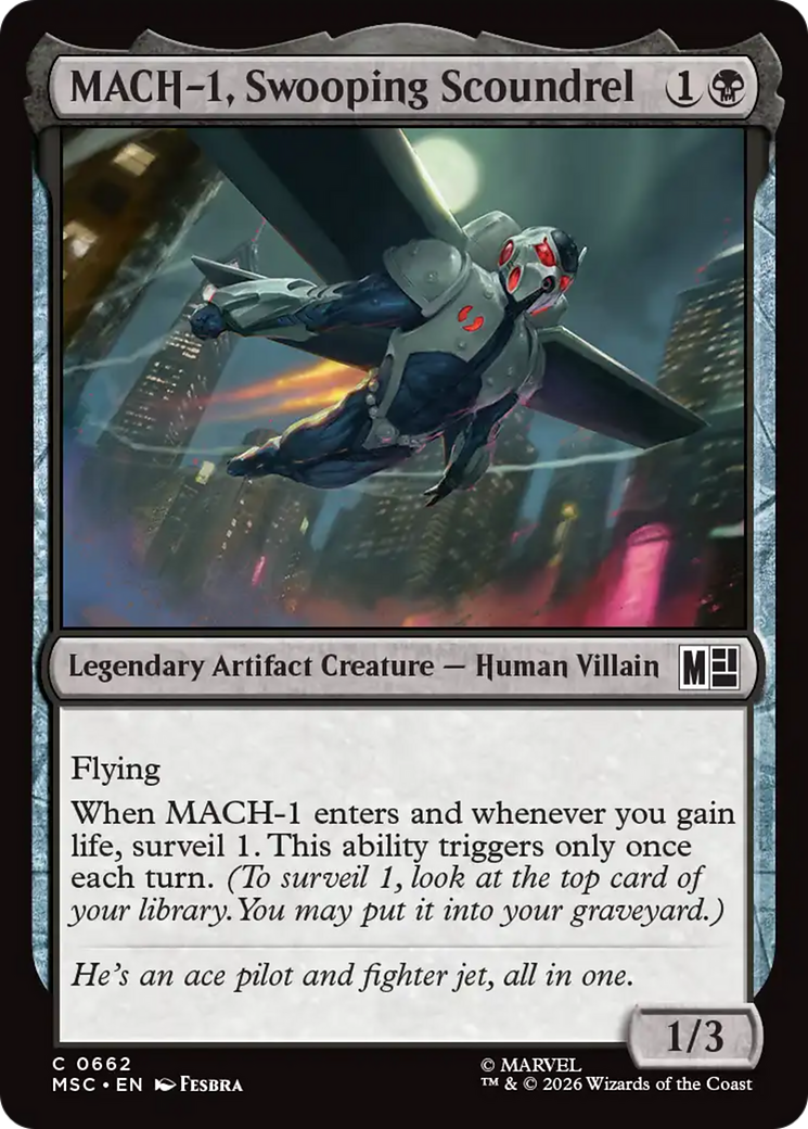 MACH-1, Swooping Scoundrel [Marvel Super Heroes Commander] | Black Swamp Games