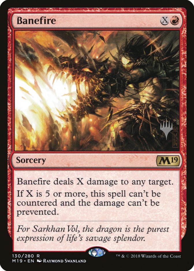 Banefire (Promo Pack) [Core Set 2019 Promos] | Black Swamp Games
