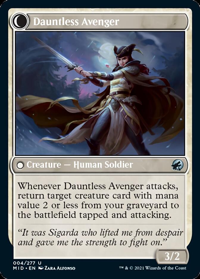 Bereaved Survivor // Dauntless Avenger [Innistrad: Midnight Hunt] | Black Swamp Games