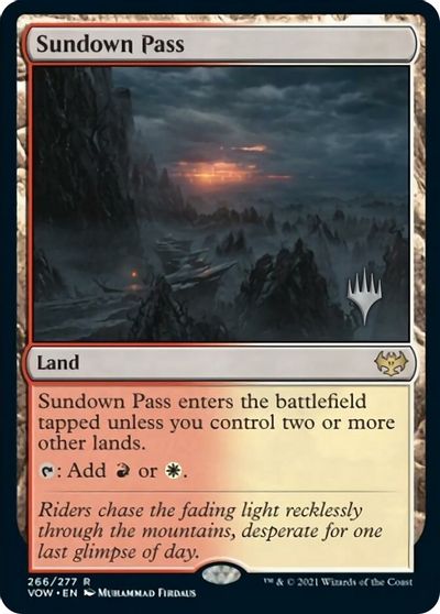 Sundown Pass (Promo Pack) [Innistrad: Crimson Vow Promos] | Black Swamp Games