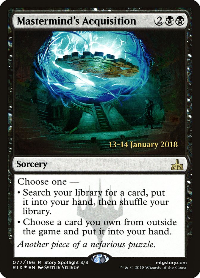 Mastermind's Acquisition [Rivals of Ixalan Prerelease Promos] | Black Swamp Games