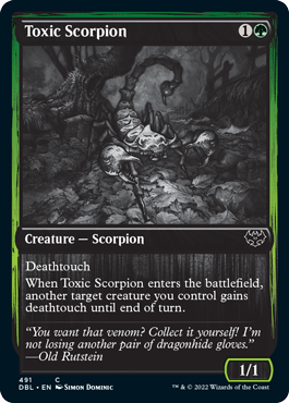 Toxic Scorpion [Innistrad: Double Feature] | Black Swamp Games