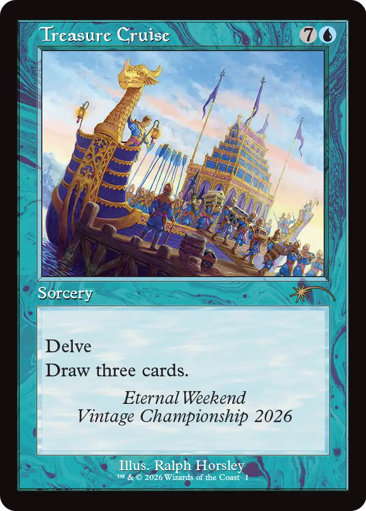 Treasure Cruise (Retro Frame) (Eternal Weekend 2026 Promo) [Eternal Weekend] | Black Swamp Games