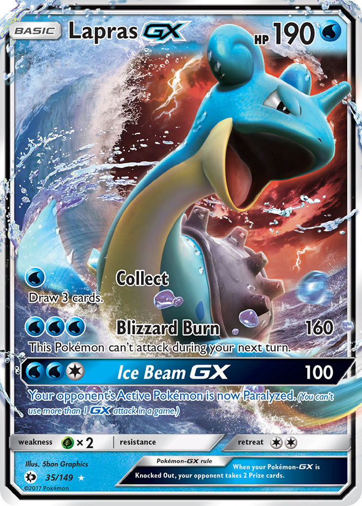 Lapras GX (35/149) [Sun & Moon: Base Set] | Black Swamp Games