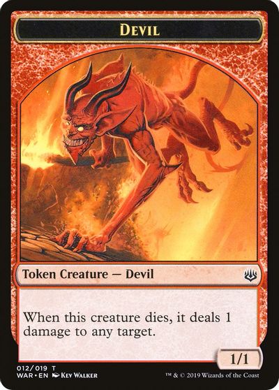 Devil // Satyr Double-Sided Token [Challenger Decks 2020 Tokens] | Black Swamp Games